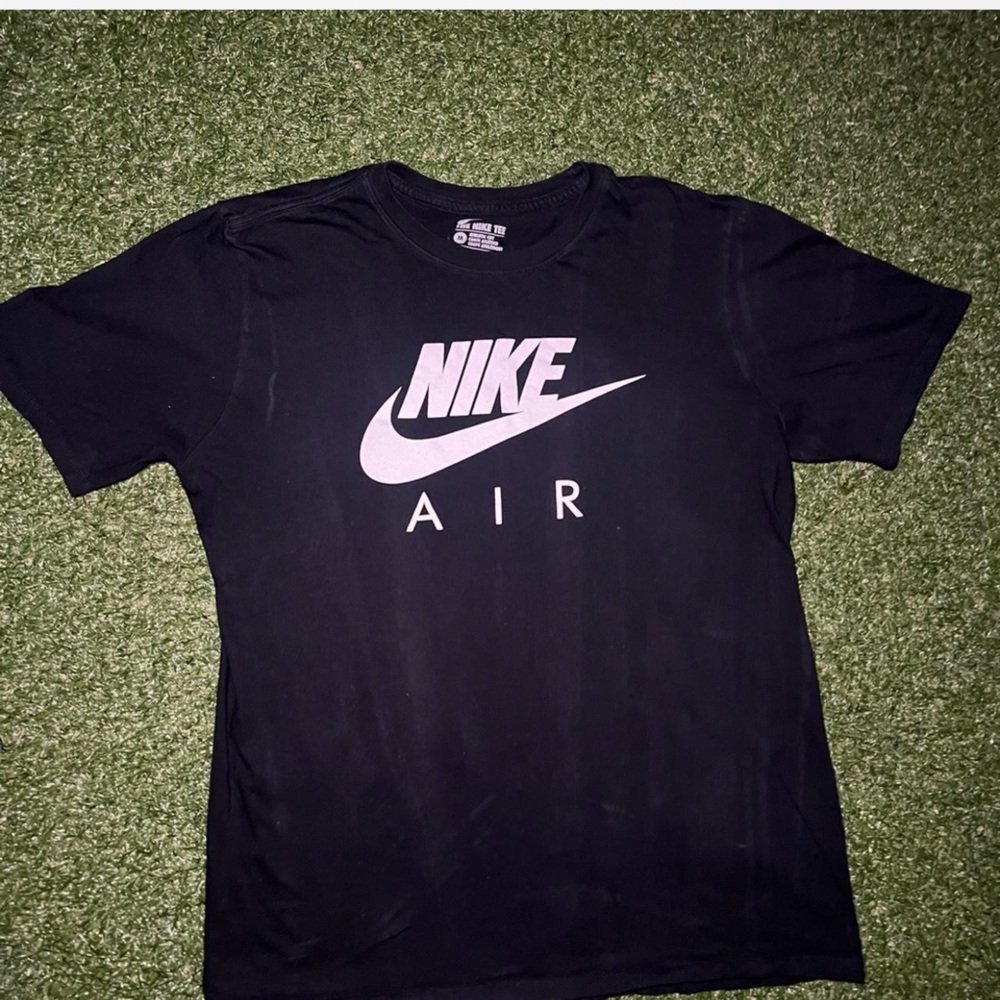 Nike Air Black Tee with White Logo